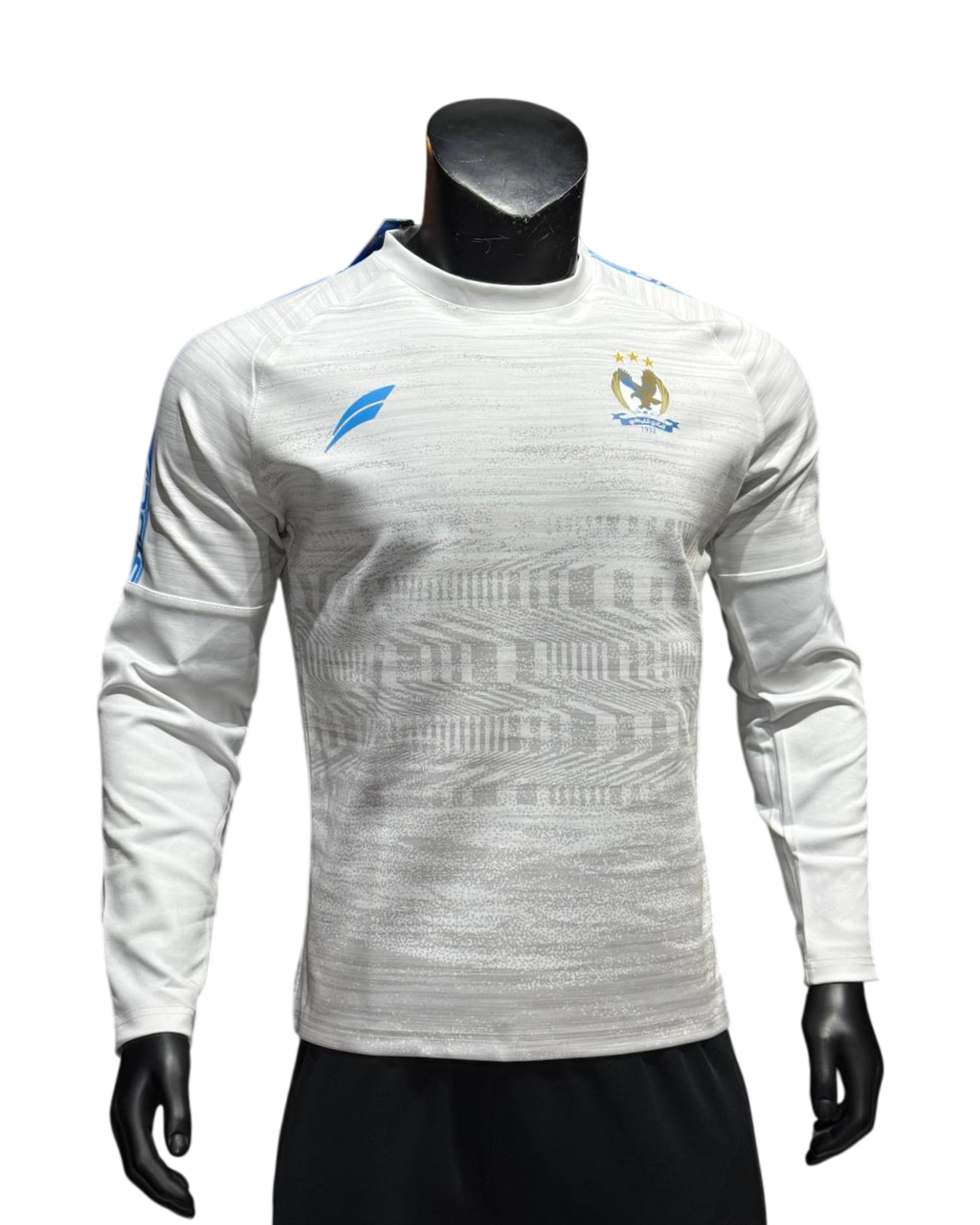 White &amp; Blue Winter Polo Shirt